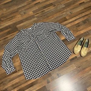 Charter Club Houndstooth Blouse